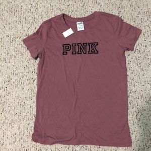 Dark pink PINK T-shirt